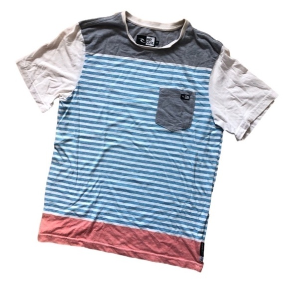 Lot of 2 Boys Medium Short Sleeve Polo Tee Billabong, Rip Curl - Picture 3 of 3